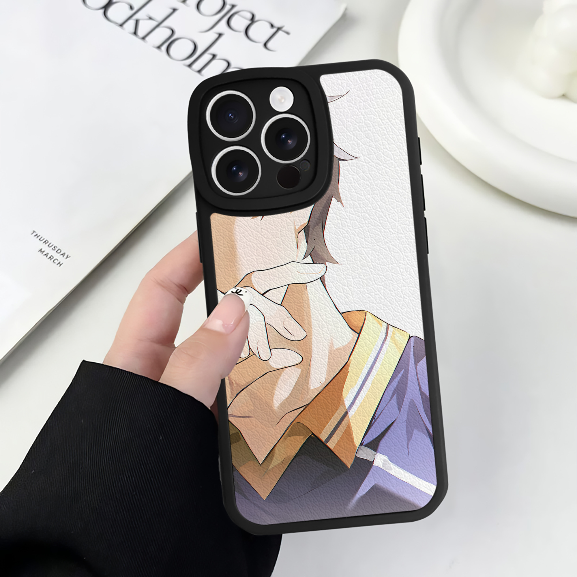 （画像用） ハイキュー!! Haikyu!! 【iPhone 16シリーズ対応】シリコンスマホケース（レザー調） 材質：シリコン